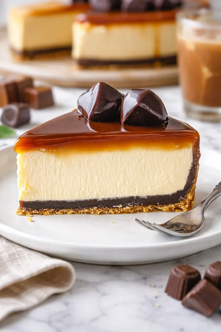 Himmlischer Millionärs-Cheesecake mit cremigem Belag und Keksboden