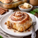 Leckere selbstgemachte Zimtschnecken frisch aus dem Ofen