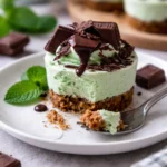 Mini Andes Mint Schokoladenkäsekuchen für St. Patrick's Day