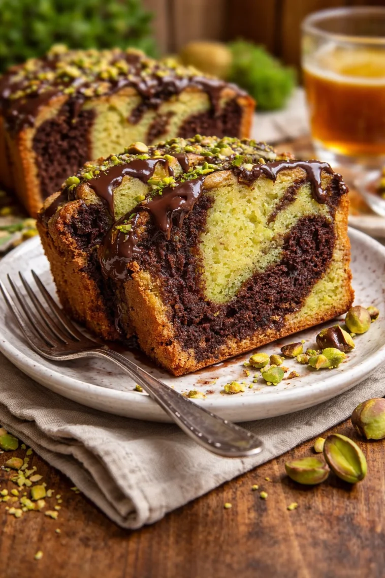 Leckeres Triple Chocolate Pistazienbrot aus nur 1 Schüssel