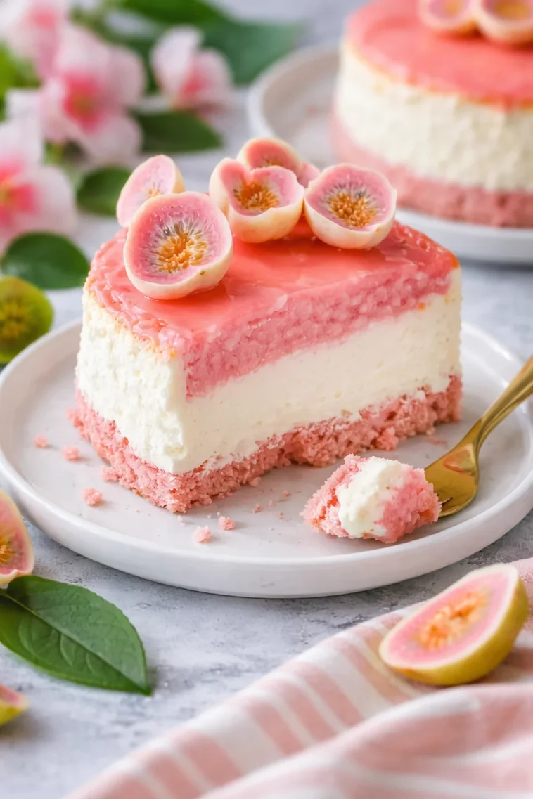 Tropisches Hawaiiguanabrot mit cremiger Glücksfüllung auf einem Teller