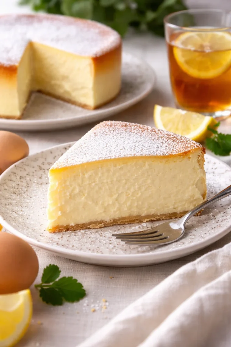 Wolkenkuchen ohne Mehl, luftiger Biskuitkuchen, glutenfreies Rezept