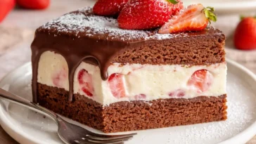 Leckere Yogurette Torte mit Schokolade und Joghurtfüllung