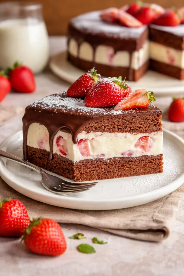 Leckere Yogurette Torte mit Schokolade und Joghurtfüllung