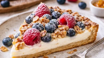 Delicious Beerentorte mit frischen Beeren und sahniger Füllung.