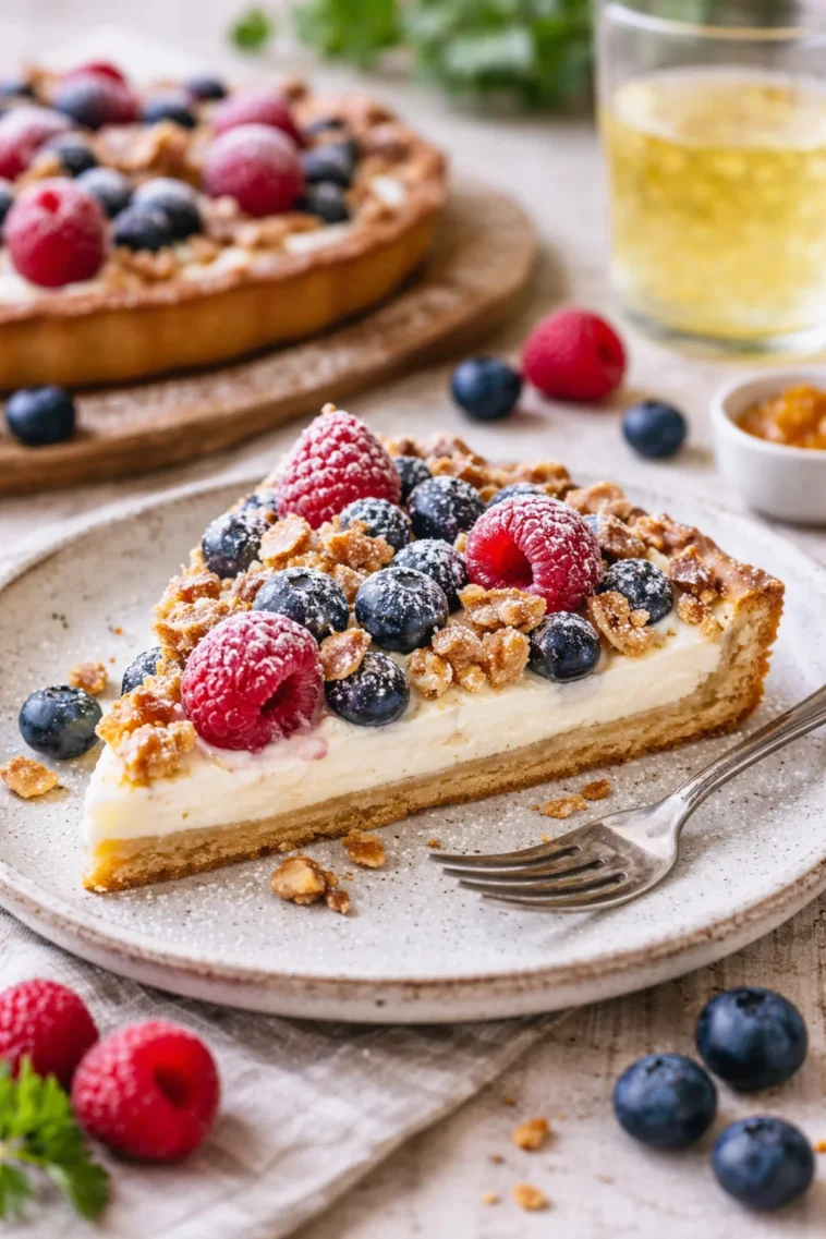 Delicious Beerentorte mit frischen Beeren und sahniger Füllung.