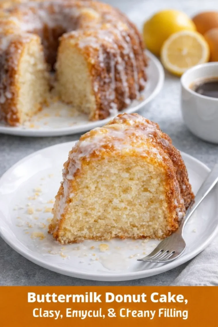 Buttermilch-Donut-Kuchen, saftig und köstlich für jeden Anlass