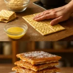 Leckere Churro Salzkekse mit Toffee-Geschmack auf einem Teller