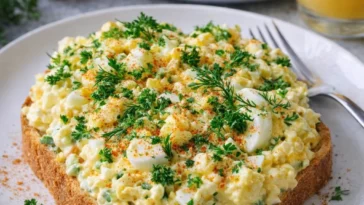 Schmackhafter Eiersalat nach dem besten Rezept zubereitet