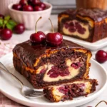 Donauwelle Kastenform mit Schichten aus Schokoladen- und Vanilleteig