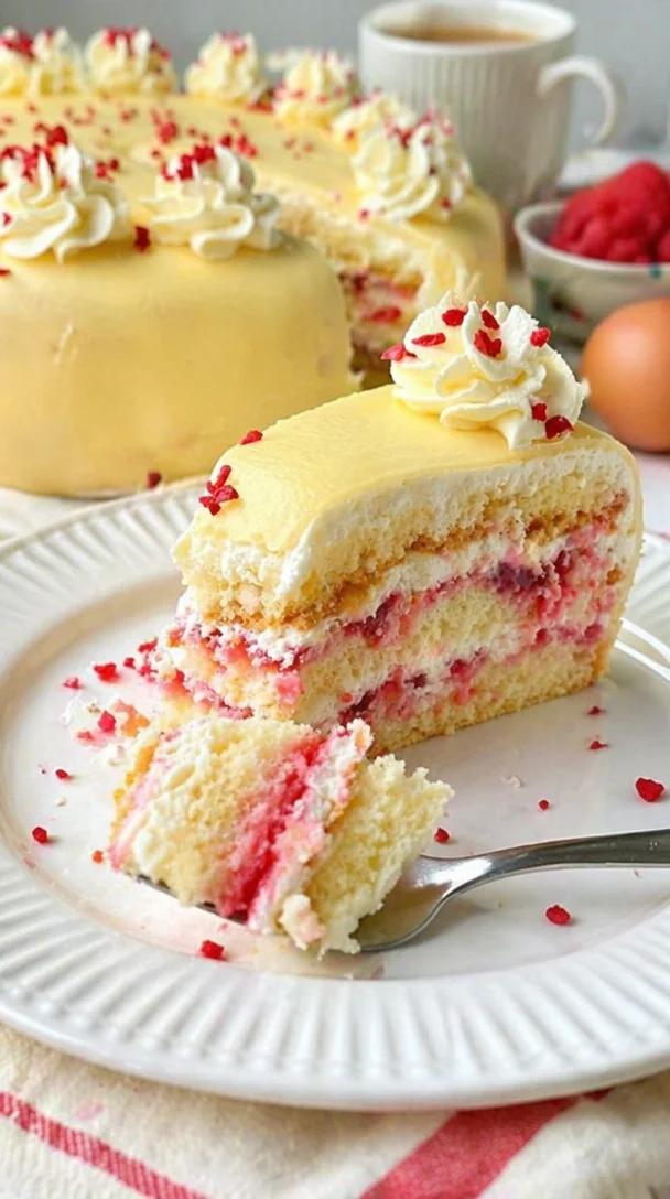Leckere einfache Marzipantorte, die schnell zubereitet werden kann