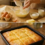 Französischer Butterkuchen mit goldener Kruste und köstlicher Butterfüllung