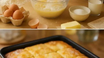 Französischer Butterkuchen mit goldener Kruste und köstlicher Butterfüllung