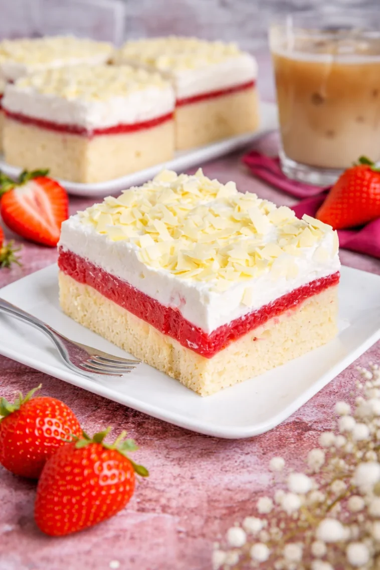 Frau-Holle-Kuchen mit einer saftigen Apfelfüllung auf einem Teller