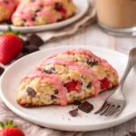 Frische Apfel-Zimt-Scones mit Äpfeln und Zimt auf einem Tisch