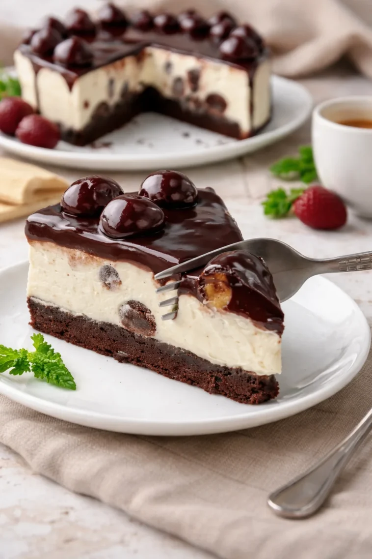 Himmlisch cremige Torte mit leckeren Schichten und dekadentem Topping