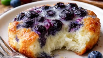 Hüttenkäse-Blaubeer-Wolkenbrot: leckeres, glutenfreies und proteinreiches Brot
