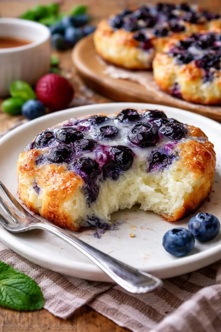 Hüttenkäse-Blaubeer-Wolkenbrot: leckeres, glutenfreies und proteinreiches Brot