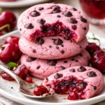 Maraschino-Kekse mit Kirschen und Schokoladenstückchen