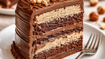 Nutella-Haferkekse frisch gebacken auf einem Teller