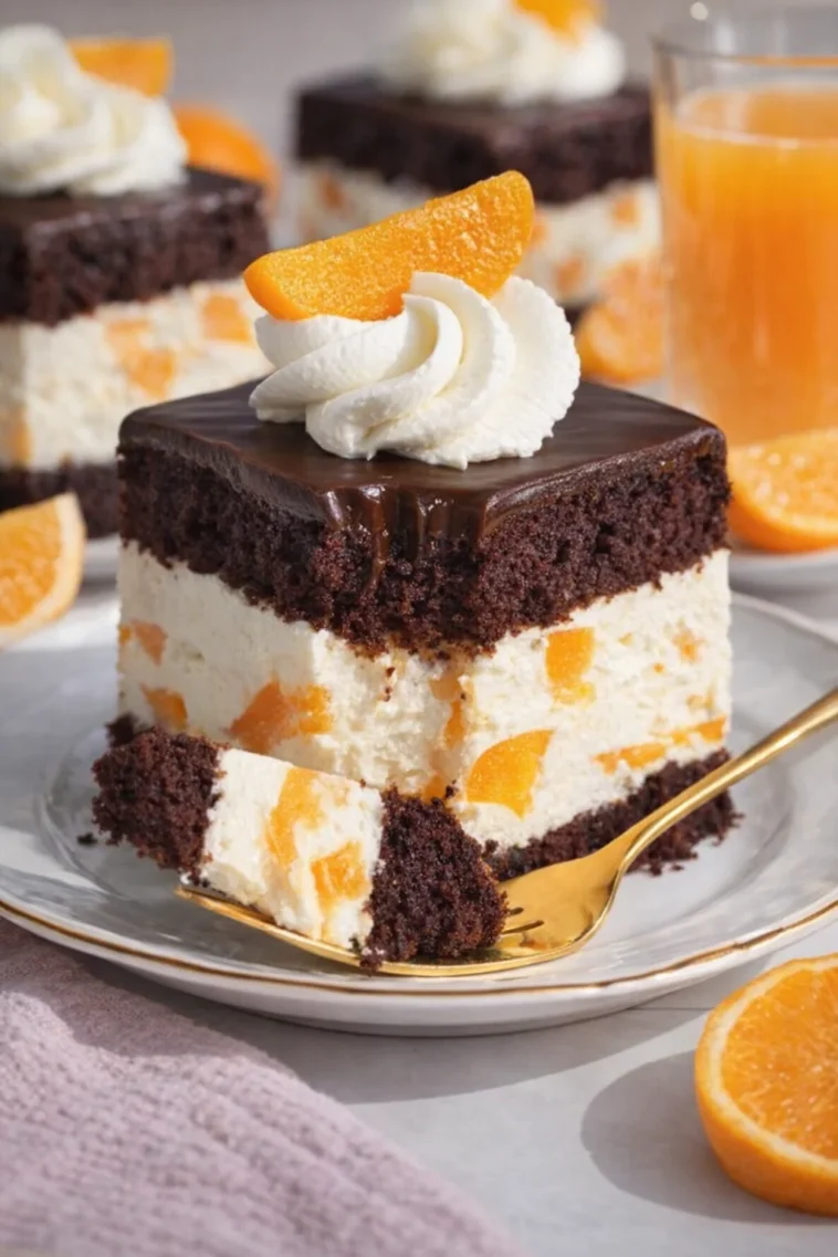 Pfirsich mit Schokolade als köstlicher Snack oder Dessert