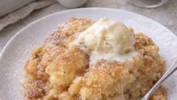 Schmackhafter Snickerdoodle-Cobbler frisch aus dem Ofen