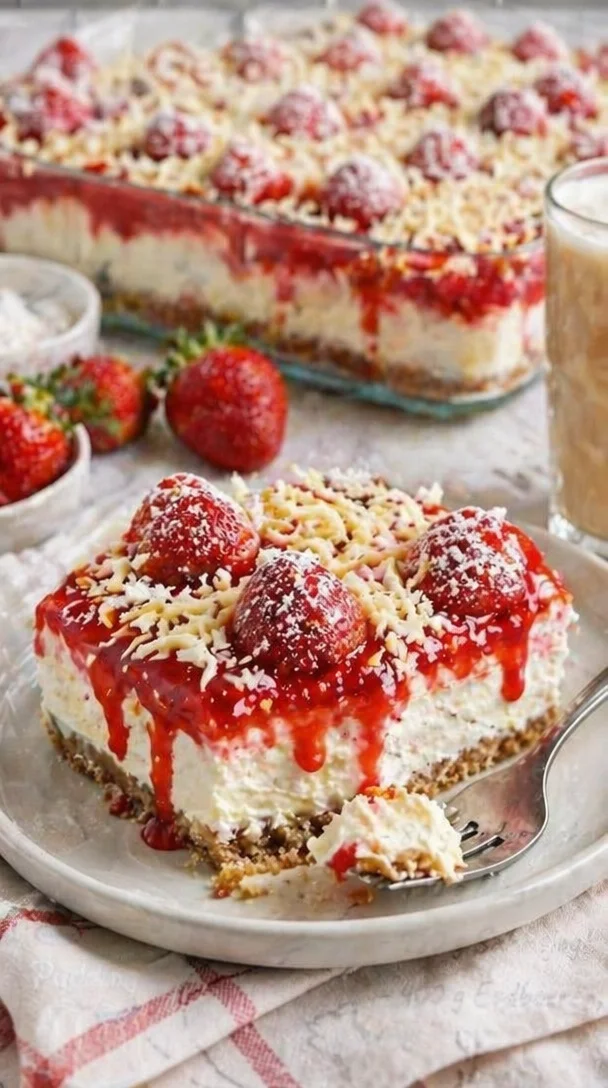 Spaghettieis Blechkuchen in einer Tasse serviert, perfekt für Desserts.