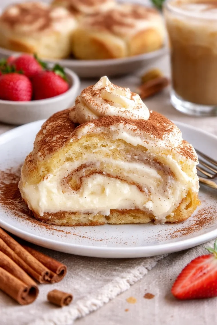 Tres Leches Zimtschnecken - köstliche, süße und feuchte Zimtschnecken mit Milchsoße