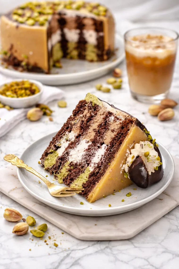 Weltbeste Mozartkugeltorte mit Schokolade und Marzipan