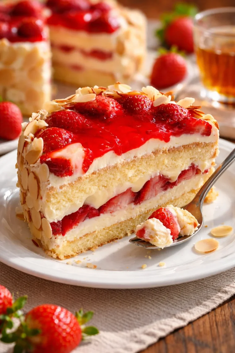 Ein verführerischer Erdbeerkuchen nach dem weltbesten Rezept