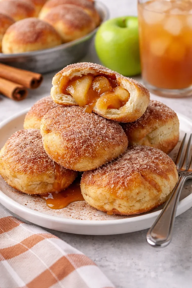 Zimtschnecken Pie mit Karamell und Äpfeln, ein verführerisches Dessert