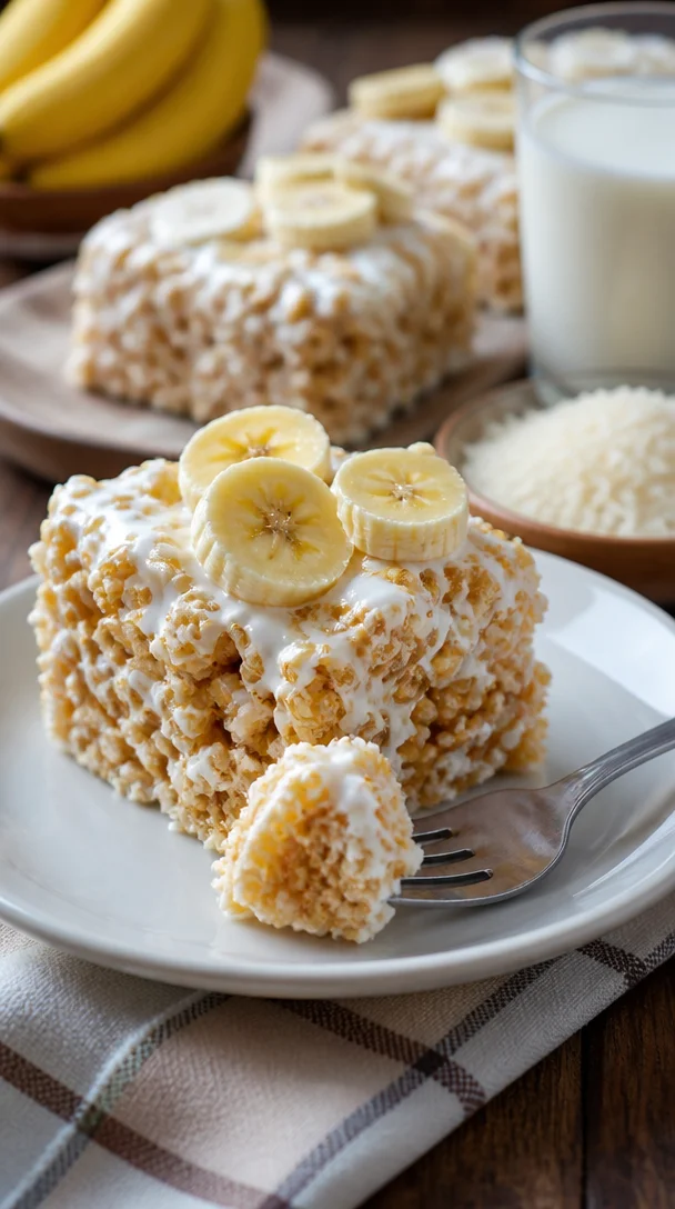 Bananen-Pudding-Reis-Krispies Rezept mit köstlicher Bananennote