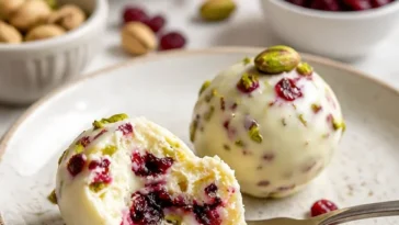 Cranberry-Pistazien-Snackmix in einer Schüssel, ideal für gesunde Snacks.