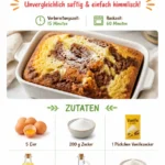 Leckerer Eierlikörkuchen auf einem Teller serviert