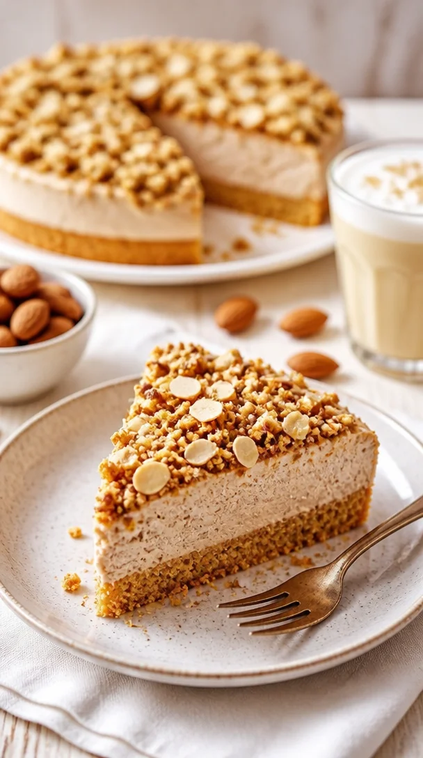 Eiskaffee-Torte mit Kaffee und Schokoladenglasur, perfekt für heiße Sommertage.