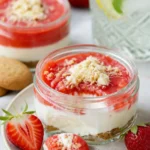 Erdbeer-Cheesecake im Glas - schnelles und leckeres Dessert