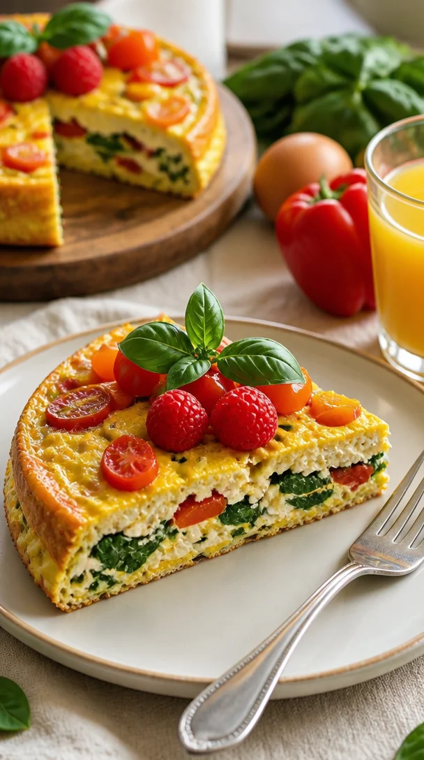 Erdbeer-Kamille-Kuchen mit frischen Erdbeeren und duftender Kamille