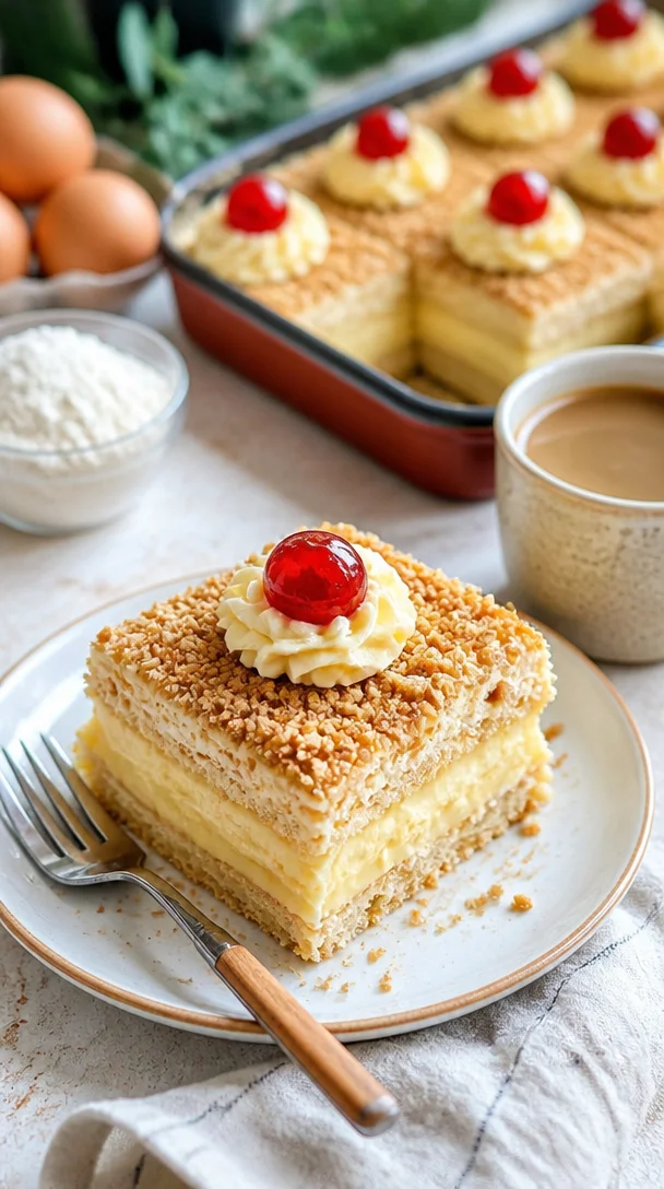 Frankfurter Kranz Schnitten vom Blech – leckeres Blechkuchen Rezept