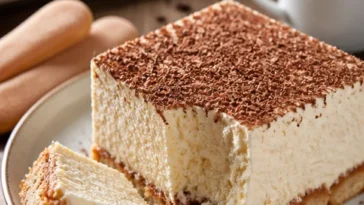 Kaffee-Cremepudding-Dessert im Glas mit Kaffeebohnen dekoriert