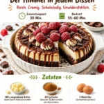 Karamell Brownie Käsekuchen – eine köstliche Kombination aus Brownie und Käsekuchen.