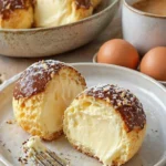 Eine köstliche Platte mit Käsekuchen Kugeln, ideal für naschhafte Genussmomente.