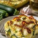 Leckerer Low Carb Zucchini Auflauf mit Feta aus frischen Zutaten