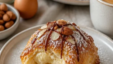 Leckere Mandelcroissant-Happen, perfekt für genussvolle Momente.