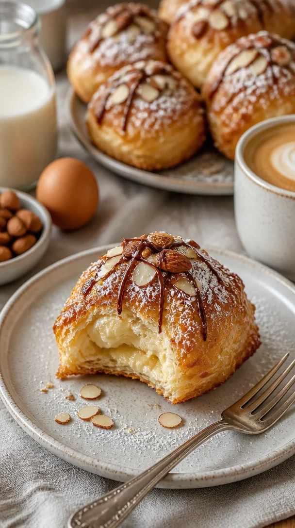 Leckere Mandelcroissant-Happen, perfekt für genussvolle Momente.