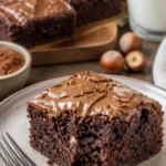 Deliciously fudgy Nutella-Brownies with a rich chocolate flavor.