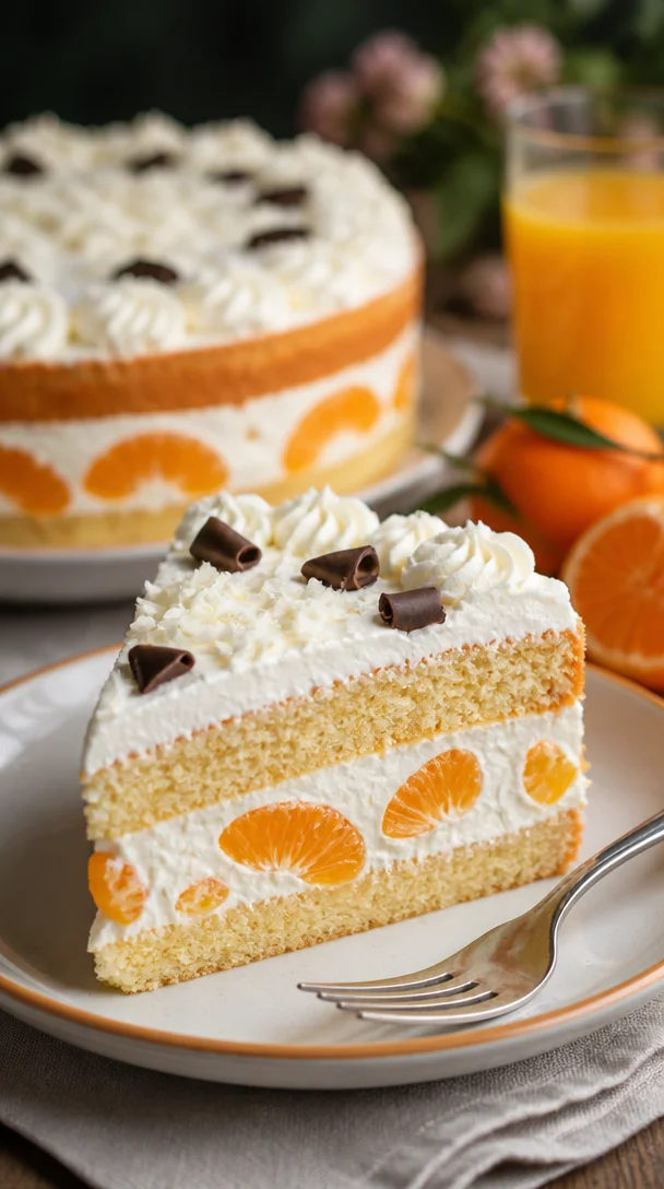 Leckere Quark-Torte auf einem Teller mit frischen Früchten garniert.