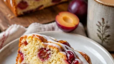 Saftiger Zwetschgenkuchen aus der Kastenform mit frischen Zwetschgen