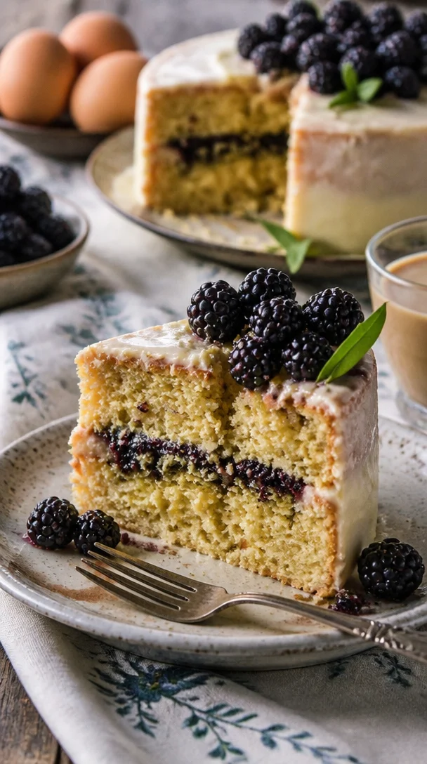 Sehr beerige Semi Naked Torte mit frischen Beeren und Dekoration