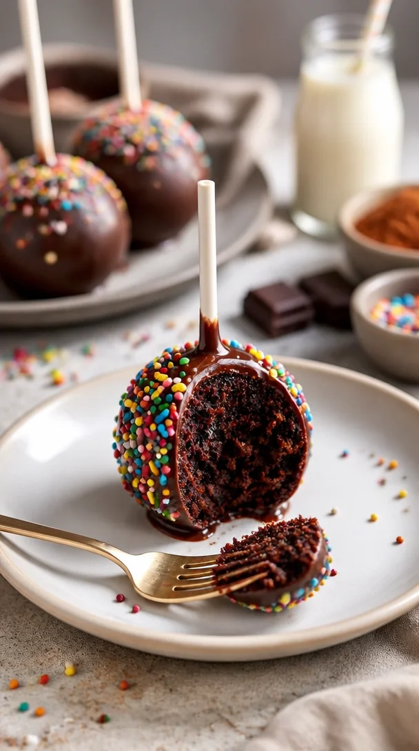 Braune Lutscher aus Kuchen: leckere Brownie Pops für jede Gelegenheit