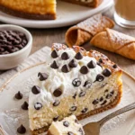Leckerer Cannoli-Käsekuchen mit italienischen Aromen und cremiger Textur